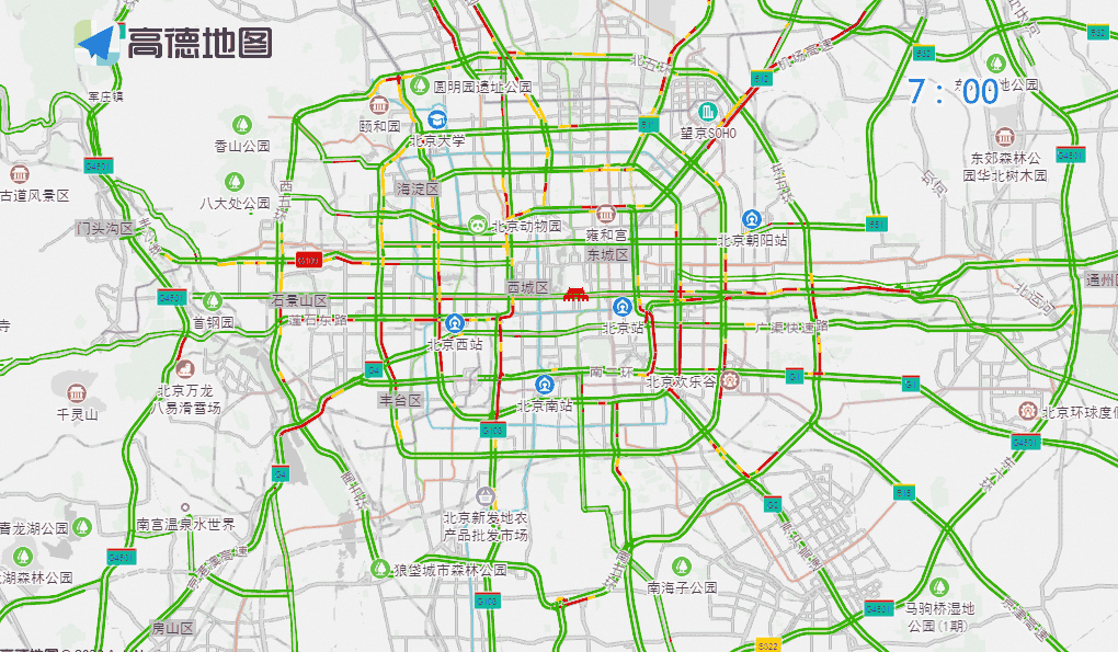 出行提示_公園景區(qū)周邊交通壓力_北京周末交通預(yù)測預(yù)報(bào)